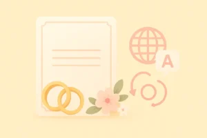 How to get Marriage Certificate translated into English​