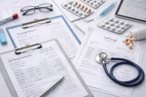 Certified medical documents and prescriptions prepared for accurate medical translation in Dubai, UAE