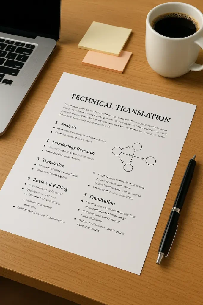 Accurate technical translation services in Dubai for precise and professional content