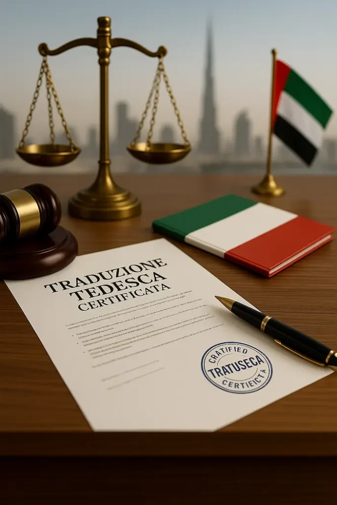 Certified Italian legal translation services in Dubai for accurate and reliable translations.