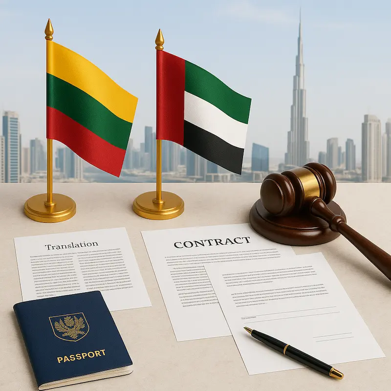 Certified Lithuanian translation services for official documents in Dubai