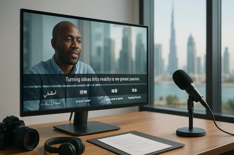 Certified media translation services in Dubai for professional content