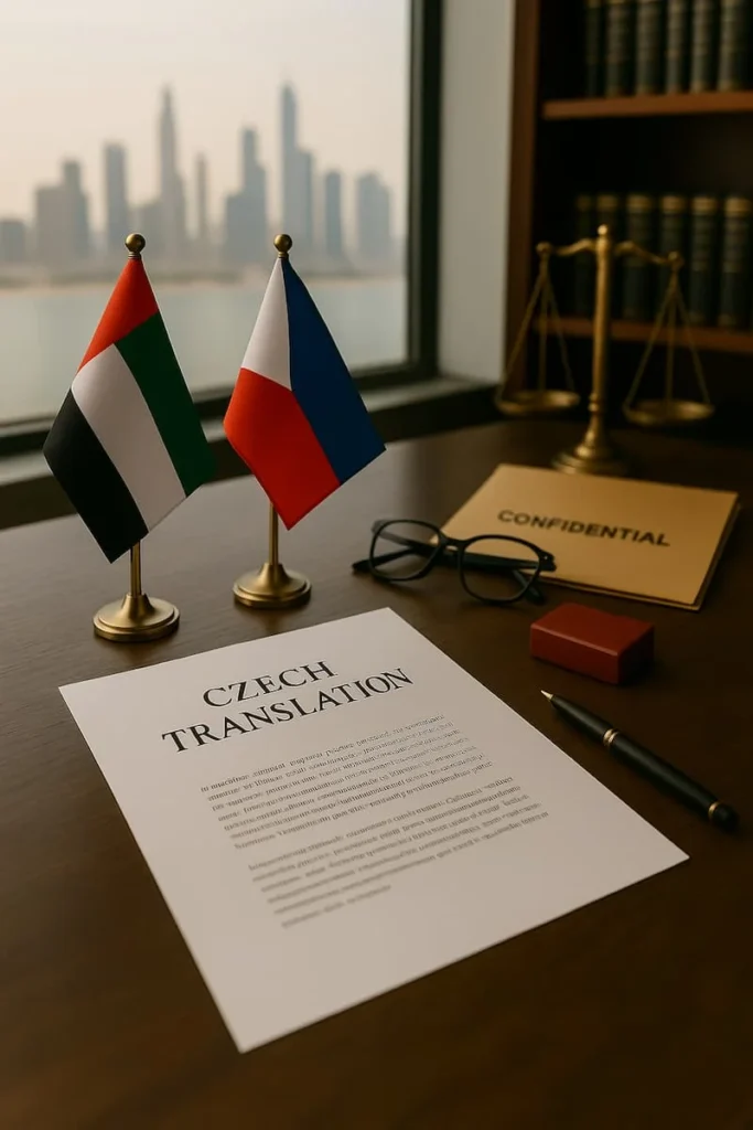 Czech language translation services in Dubai for accurate and professional results.