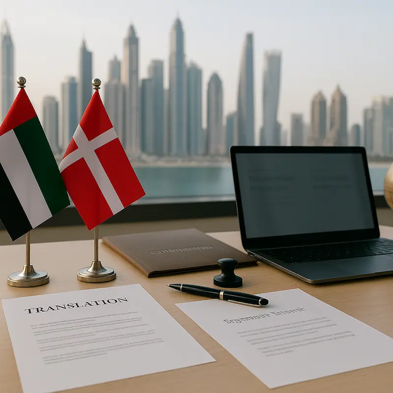 Danish language translation services in Dubai for accurate and professional results.