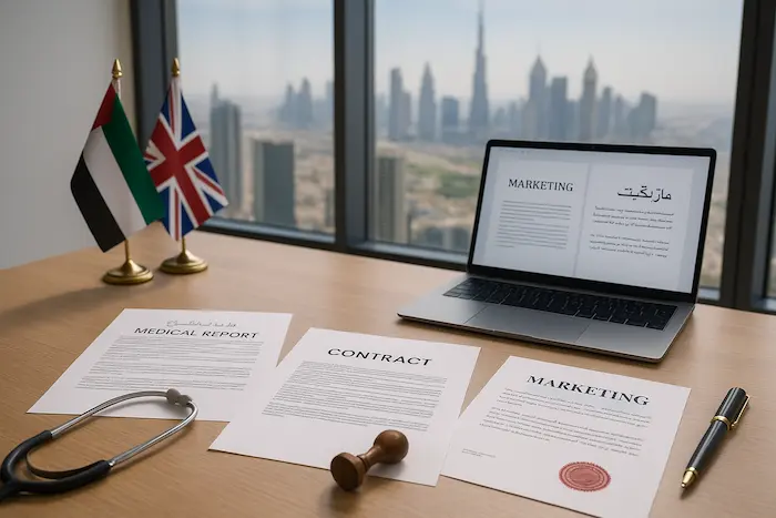 English document translation services in Dubai for accurate and reliable results.