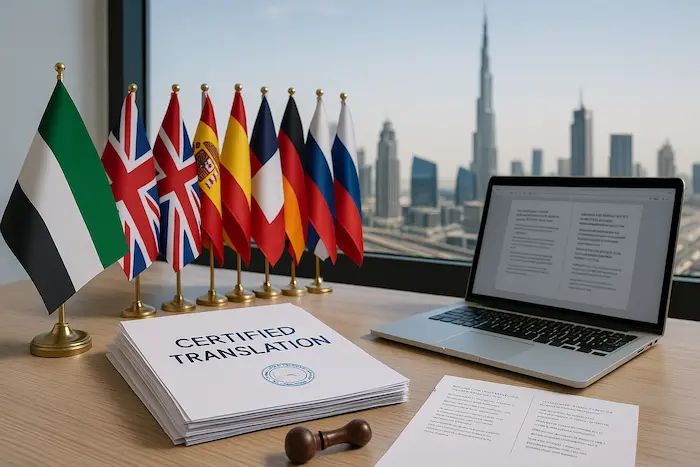 Legal sworn translation services in Dubai for official documents and contracts