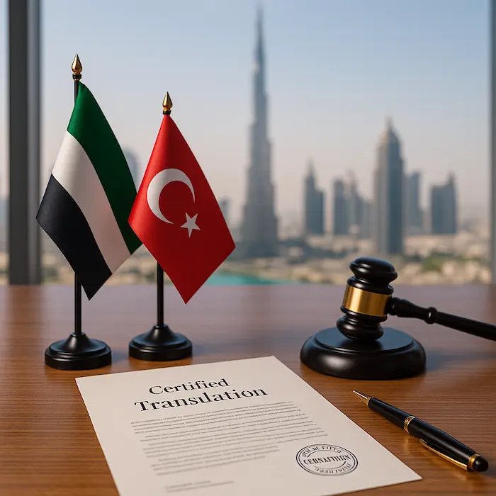 Professional legal Turkish document translation service in Dubai