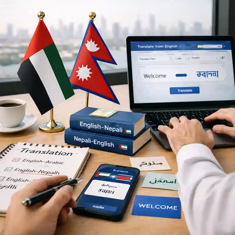 Nepali document translation office in Dubai