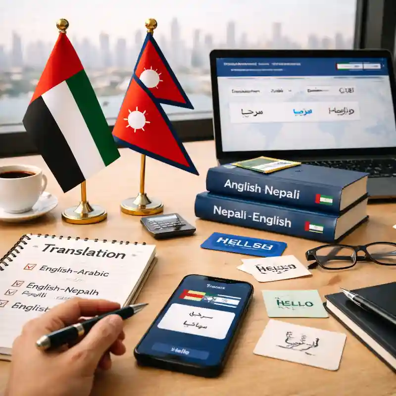 Professional Nepali language translation office in Dubai