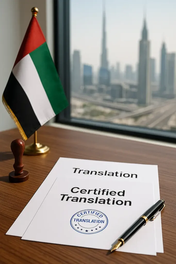 Official sworn certified translation services in Dubai for legal and official documents