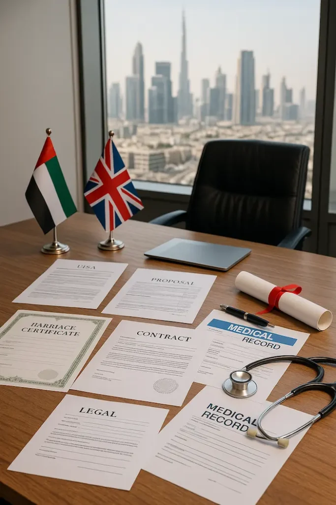 Professional English translation services in Dubai for accurate and high-quality results.