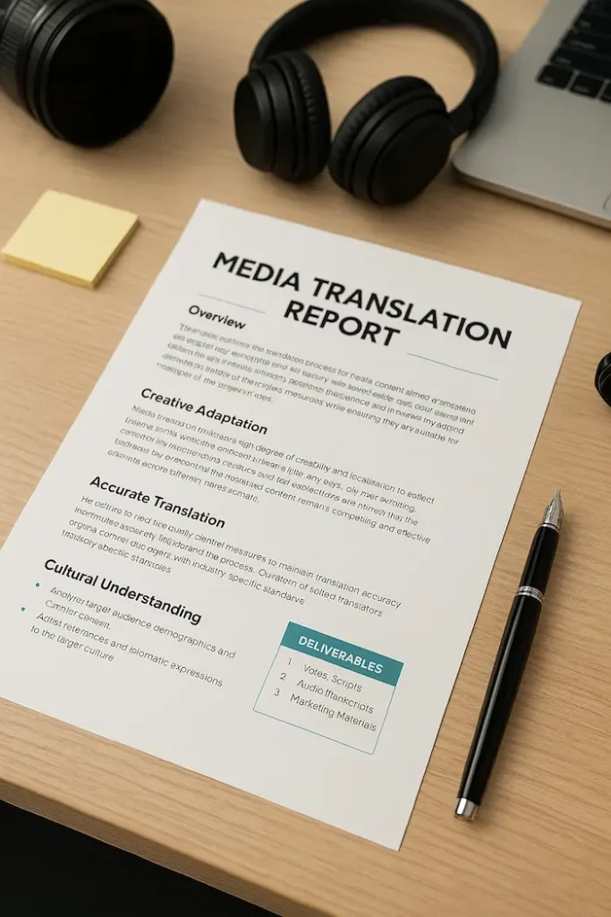 Professional media translation services in Dubai for accurate and high-quality content