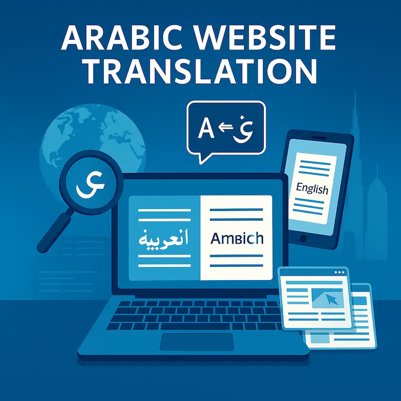 Professional website translation services in Dubai for accurate and global reach