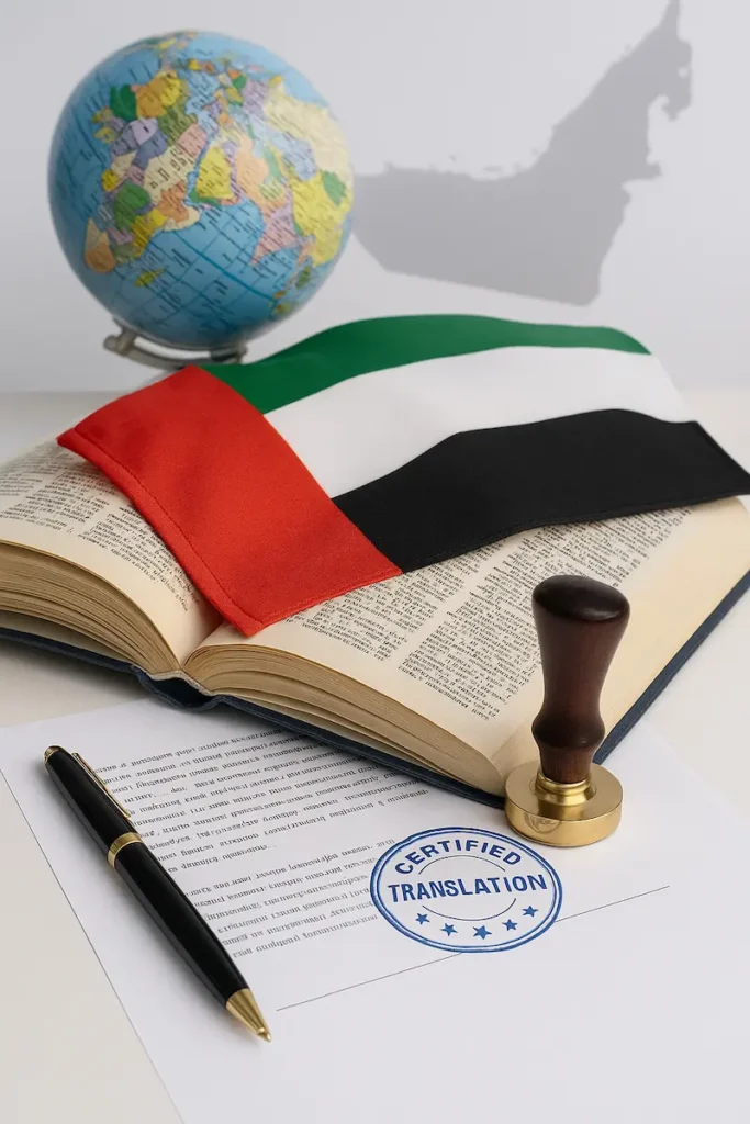 Certified legal translators in Dubai providing accurate translations for official and legal documents