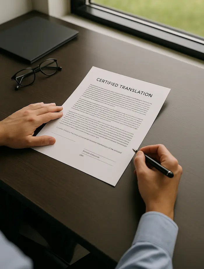 Document translation services in Dubai with certified legal documents prepared for official and professional use