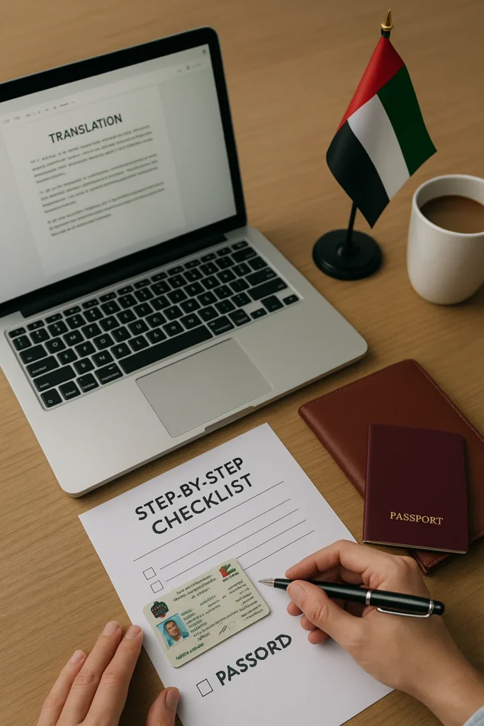 License translation services in Dubai with certified documents prepared for official and legal use
