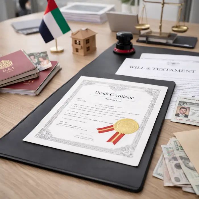 Death certificate legalization UAE document verification