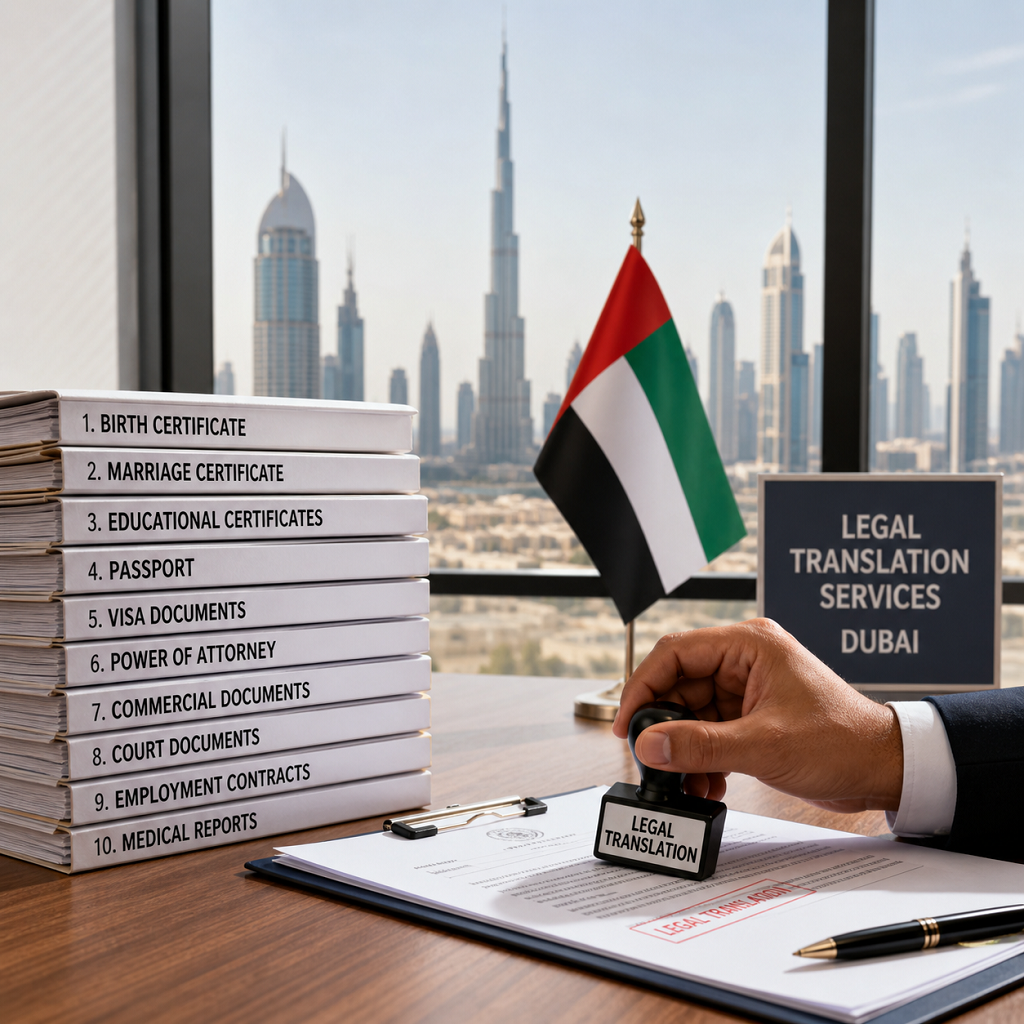 Top 10 Documents That Require Legal Translation in Dubai