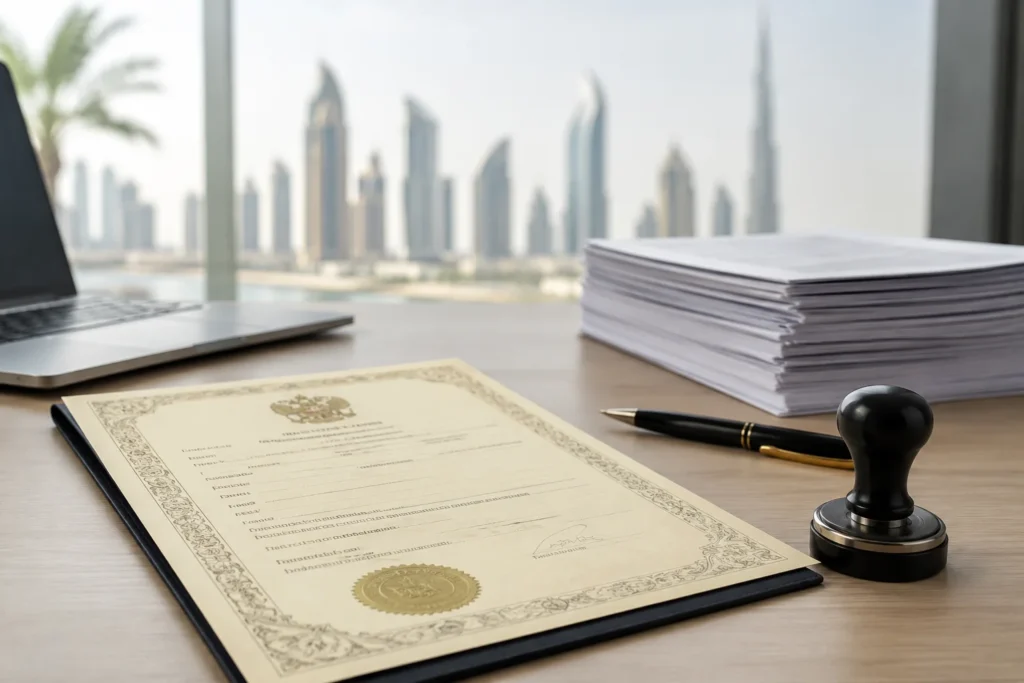Marriage certificate translation in Dubai